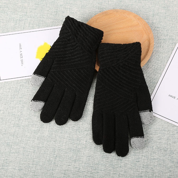 Gants tricotés tactiles – Maison Cocon