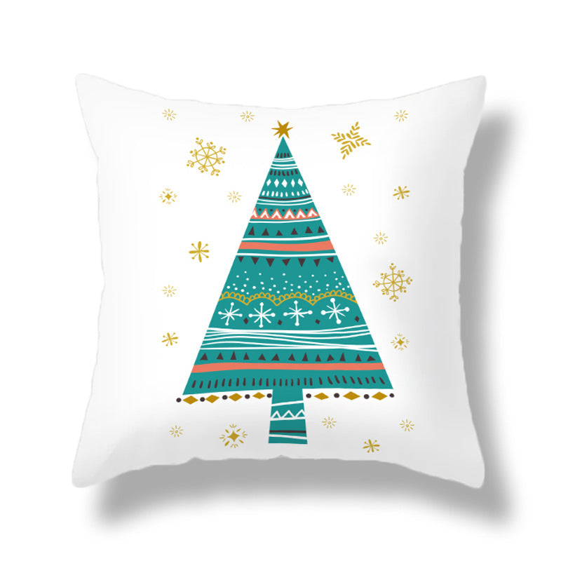 Housse de coussin de Noël sapin pastel – Maison Cocon