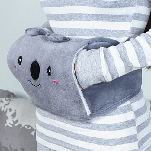 Ceinture chauffe-ventre en peluche avec bouillotte – Maison Cocon