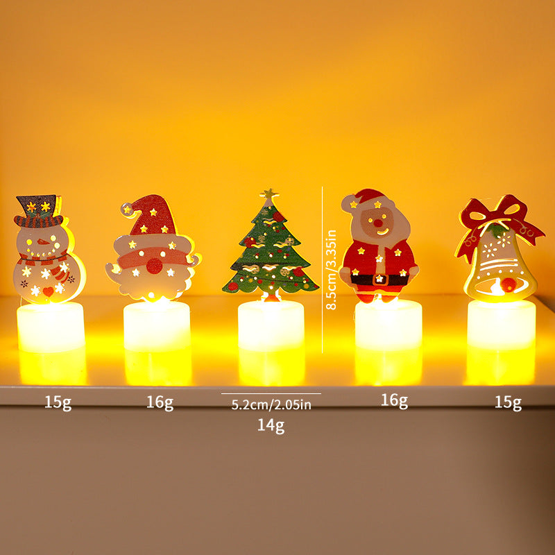 Collection complète de 5 veilleuses de Noël LED – Maison Cocon
