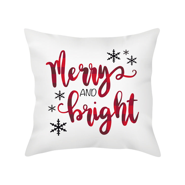 Housse de coussin de Noël Merry & Bright – Maison Cocon