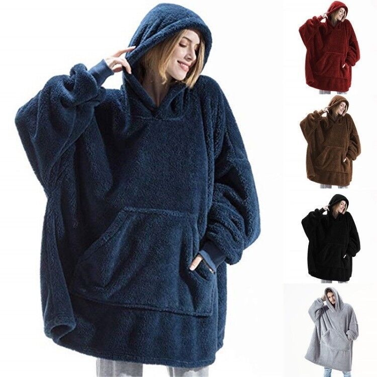 Plaid à capuche oversize – Maison Cocon